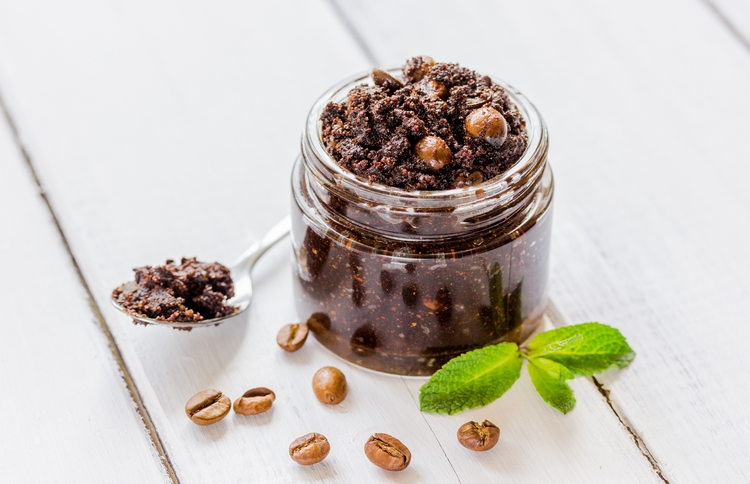 kávés peeling DIY káves testradír házilag
